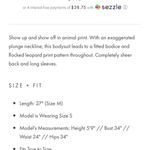 ASTR Lulus plunge Deep V leopard animal print bodysuit Photo 11