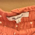 Madewell Drapey Pull On Polka Dot Shorts Orange White Small Photo 4