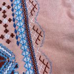 Tru Luxe Jeans Peach Long Sleeve Embroidered Top XL Orange Photo 12