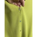 Joseph A Vtg Y2K Lime Green Mother of Pearl Button Front Cardigan Size Small Preppy Photo 3