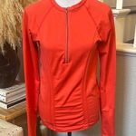 Athleta 1/2 Zip Long Sleeve Activewear Stretch Tracker Top Size Medium Photo 0