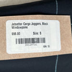 ALBION FIT NWT Albion jetsetter cargo joggers black windowpane small Photo 10