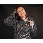 Salty Savage Unisex "OG Smile" Hoodie black leopard size small excellent conditi Gray Photo 1