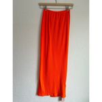 Micas Neon Orange Knot Side Slit Ribbed Knit Skirt S NWT Photo 7
