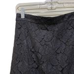 J.Crew Floral Lace Mini Skirt Ruffle Hem Black Size 00 Photo 2