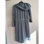 Soft Surroundings  Blue Casual Drawstring Hoodie Dress‎ Size Small Photo 2