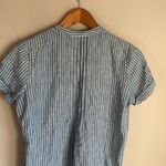 Faherty  Gemina Blue Striped Linen Mini Dress XS Photo 7