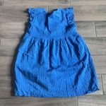Eyelet dress in blue Size M Photo 3