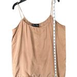 Emma Lang Cami Top Womens M Tan Silk Spaghetti Strap Lightweight Boxy Modern Size M Photo 5