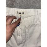 Boden Pants Womens 6 Ivory Cargo Trouser Soft Military Ankle Y2K Photo 3