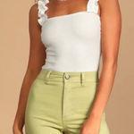 Le lis NWT  Ruffle Ribbed Bodysuit‎ Size Medium Photo 0