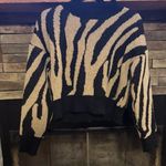 SheIn Brown and black zebra print sweater Photo 0
