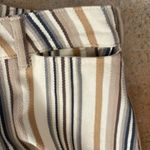 Free People  Patti Striped Embroidered Wide Leg High Waist Crop pants size xs Photo 4