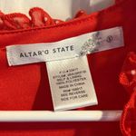 Altar'd State Altar’d State Bowie Romper Women’s Sz‎ Small Red Polka Dot Ruffle Zippered Back Photo 2