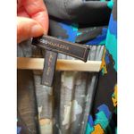 BCBGMAXAZRIA Womenâ 6 Abstract Paint Blue Blouson Dress Cowl Neck Business Photo 11