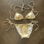 Melissa Odabash Key West Triangle Bikini Set, Size 4, Gold, $258 Gold Photo 11