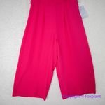 Eliza J New!‎  Short Sleeve V Neck CropJumpsuit Size 2 in Hot Pink Photo 3