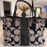 Coach F21949 Signature Stripe Carryall Shoulder Bag Tote Photo 2