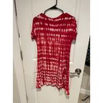 Hands to hearts red tie dye short sleeve dress S/M￼ Photo 3