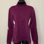 Athleta  Purple 1/4 Zip Jacket Sz Medium Photo 0