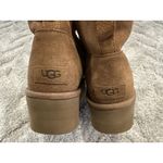 UGG  Classic Platform Mini Booties in Cognac Chestnut Sz 10 USED Photo 7