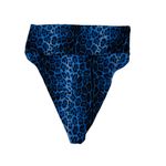 Beach Riot  Bikini Bottoms Small Blue High Leg Swim Festival Resort Sexy Photo 1