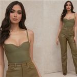 House Of CB  'Kamila' Olive Sweetheart Neckline Bandage Bodysuit NWOT‎ size XS Photo 2