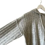 Sweet Romeo  Ribbed Hooded Sweater/Light Heather Grey/Size XS Photo 2