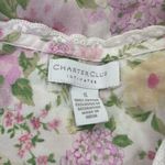 Charter Club  vintage cotton Floral Lace night gown Sz S Photo 6