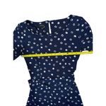 Talbots  Women's Navy Polka Dot A-Line Midi Dress Size S Casual Photo 7