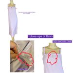 VINTAGE CIRCA 1960'S LAVENDER PURPLE LACEY PARTY DRESS W/SLIP AND BELT (M) Size M Photo 12