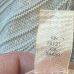 Eileen Fisher  Long Open Knit Cardigan in Pale Green/Cream - Size Small Photo 8