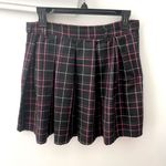 Hot Topic  Plaid Pleated Skirt Medium Black Pink Mini School Dark Academia Goth Photo 6