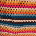 Faherty  women's size medium knit Colorful Striped Crochet Tank Top Photo 4