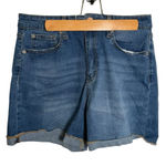 No Boundaries  Denim Shorts Medium Wash Cuffed Mid-Rise 13 Photo 0