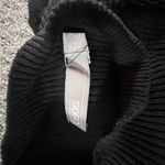 ASOS  Womens Ruffle Shoulder Sweater‎ Dress Black White Size 2 Acrylic Blend Photo 5