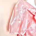 Pink Dessert  Pink Shiny Satin Bow Detail Dress Photo 3