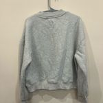 Parke Grey Embossed P Mock Neck Sweatshirt Gray Size M Photo 4