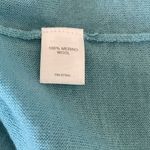 J Jill Women Sweater S Turquoise Lightweight Merino Wool Workwear Quiet Luxury Blue Photo 7