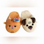 Cute Cat & Dog Plush Slippers – Cozy Soft House Shoes Orange Size undefined Photo 4