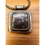 Chico's Vintage Silver Tone Rustic Pendant Necklace 18" With 3" Extension Photo 8
