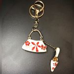 MINI FLOWER HANDBAG KEYCHAIN / CHARM Red Photo 2