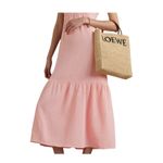 Honorine Ruby Ruffle Cotton Seersucker Midi Dress Size M Photo 12