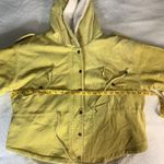 Molly green yellow hooded sherpa corduroy jacket size Small Photo 7