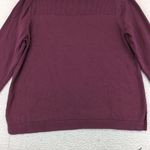 Talbots Woman Burgundy Ribbed Knit Long Sleeve Sweater Size 2X Plus Maroon Wine Photo 8