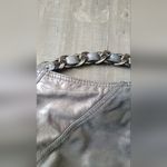 Michael Kors Collete Purse Gun Metal Metallic Shoulder Bag Photo 9