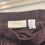 Chico's  Rich Brown Crochet Maxi Skirt Photo 1