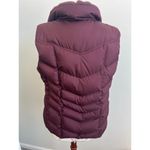 Lands' End Full Zip Solid Purple Down Puffer Vest Medium Photo 4