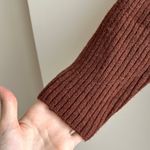 Loft Tri Colorblock Cowl Neck Sweater, Cream/Tan/Orange/Brown, Size Small Photo 5