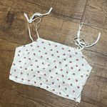 Brandy Melville  floral cropped bows strap tank Photo 2